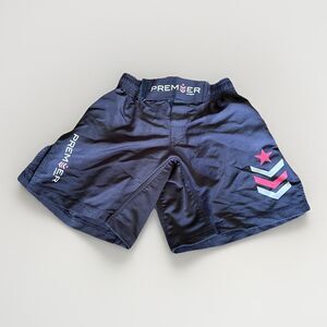Revgear Shorts Youth Small Black Muay Thai Training Fighting Kick Boxing MMA